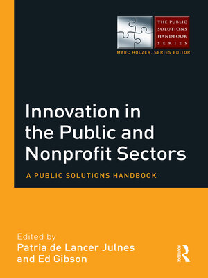 cover image of Innovation in the Public and Nonprofit Sectors